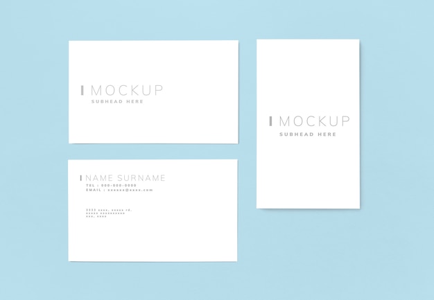 Business card and name card PSD mockup – Free PSD Download