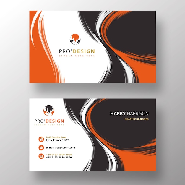 Free PSD a business card for a pro design company