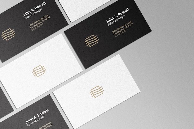 Business card set mockup