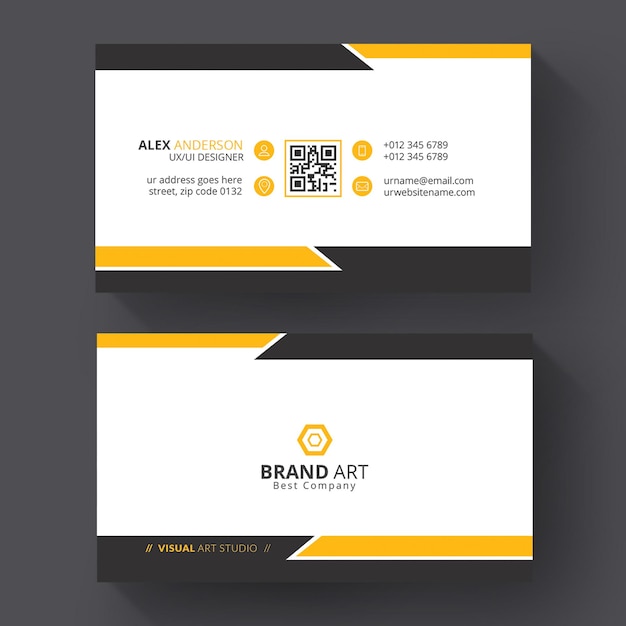 Business card template for business