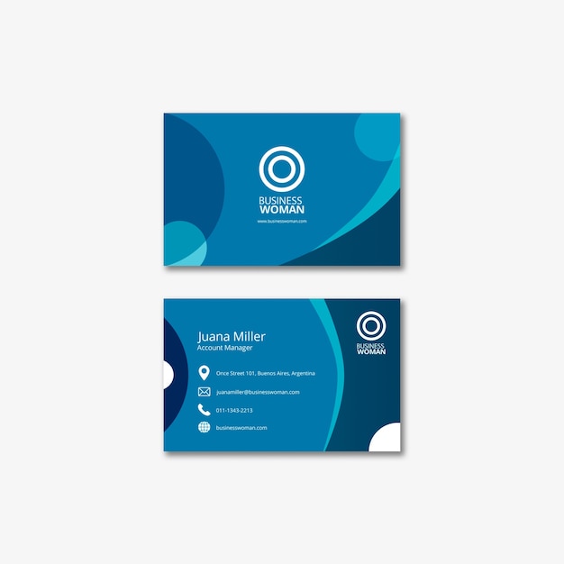 Free PSD business card template for company