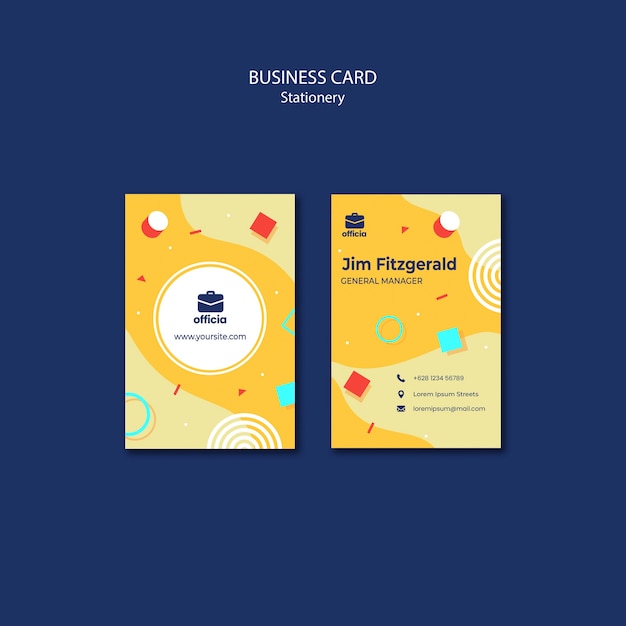 Business card template