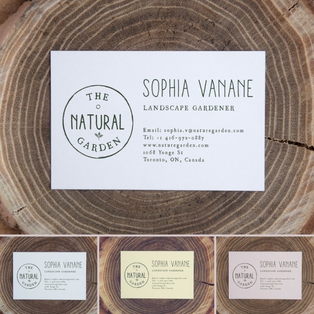 Free PSD business card above a trunk mock up