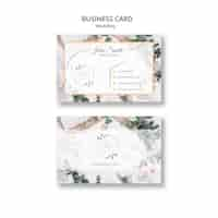 Free PSD business card for wedding parties