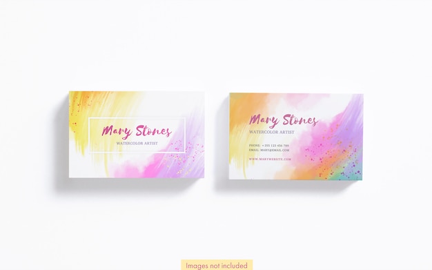 Free PSD business cards mockup