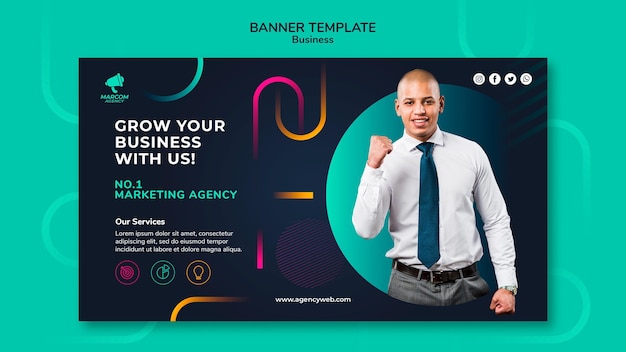 Business company banner template