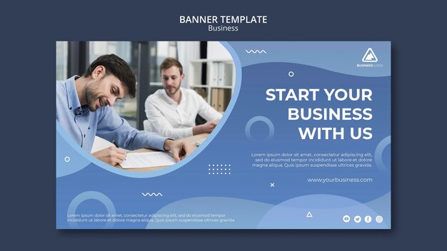 Бизнес-концепция дизайн баннера