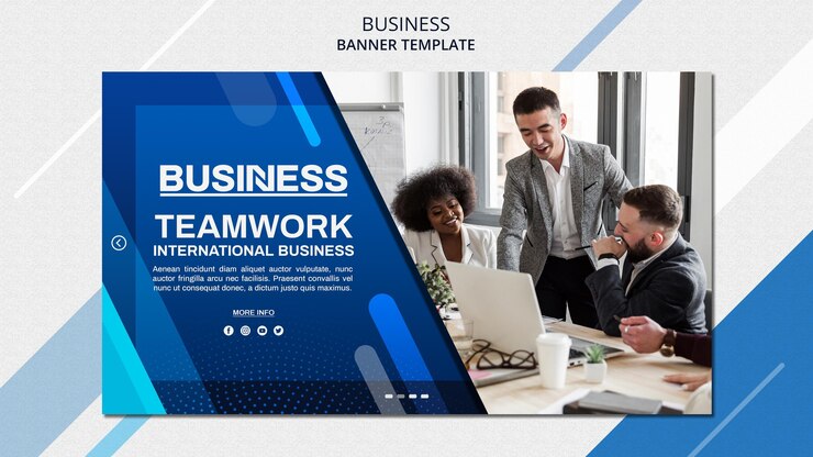 Free PSD business concept banner template