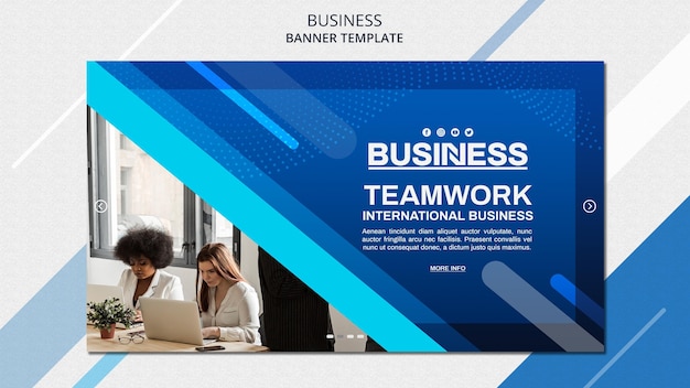 Business concept banner template