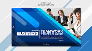 Free PSD business concept banner template