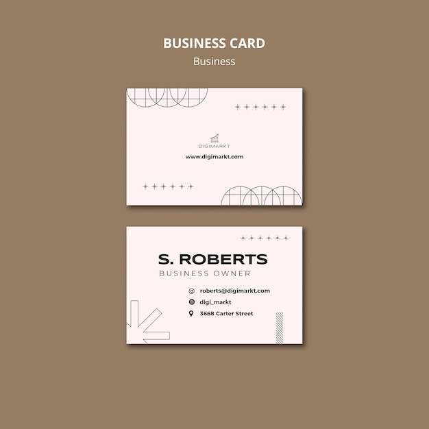 Free PSD business concept business card template