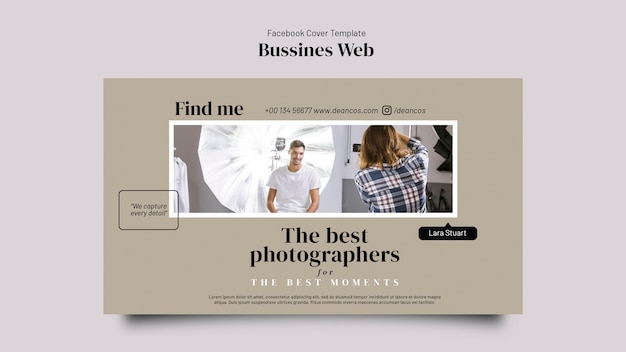 Business concept facebook cover – Free PSD download