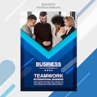 Free PSD business concept poster template