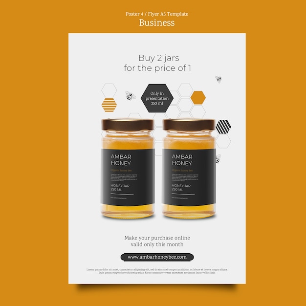 Business concept poster template