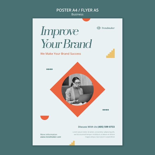 Business concept poster template