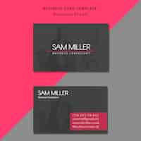 Free PSD business consultant card template