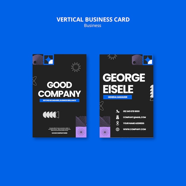 Business corporation template design