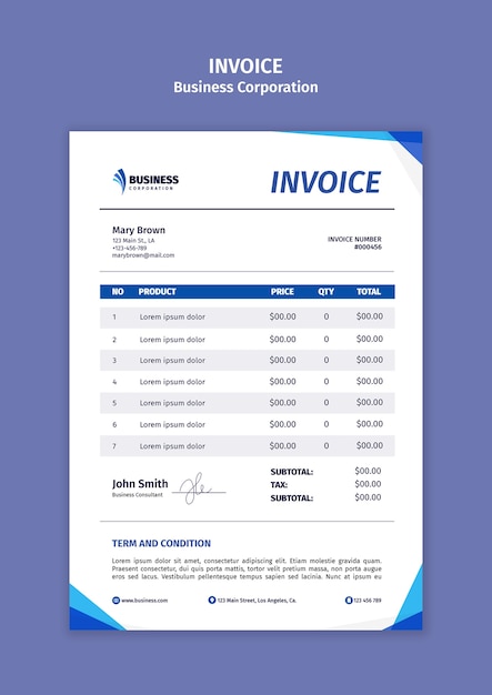business corporation template design