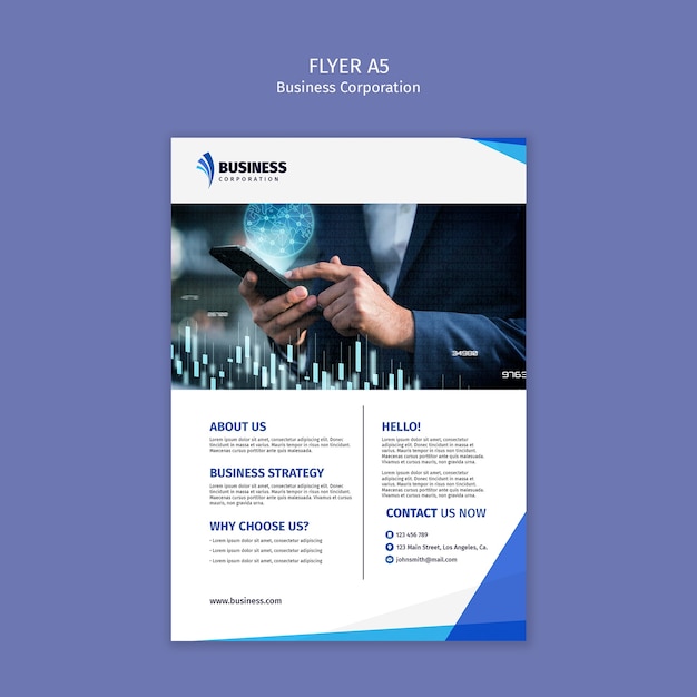 無料PSD ビジネス・コーポレーションのテンプレートデザイン