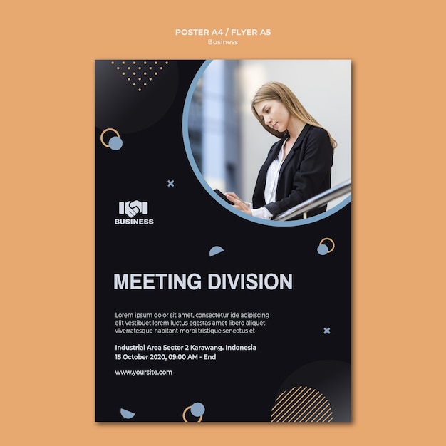 Business event flyer template