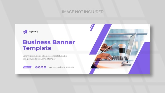 Free PSD business facebook cover and panoramic banner template