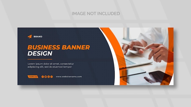 Business facebook cover and panoramic banner template