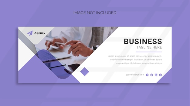 Business facebook cover and web banner template