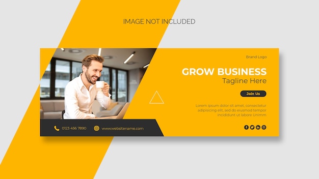 Business facebook cover and web banner template