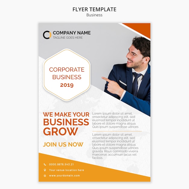 Free PSD business flyer template