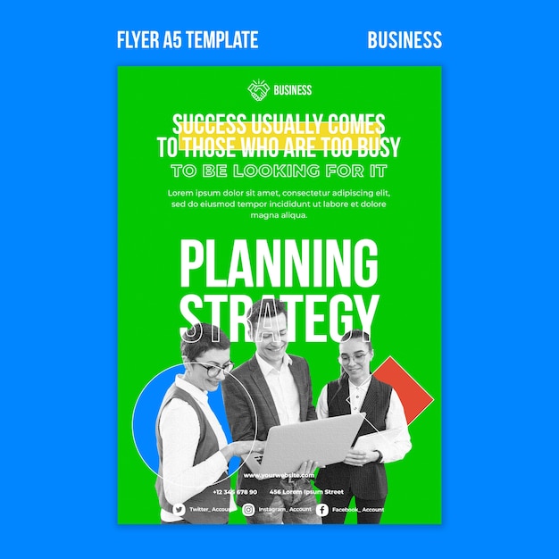 Free PSD business flyer template