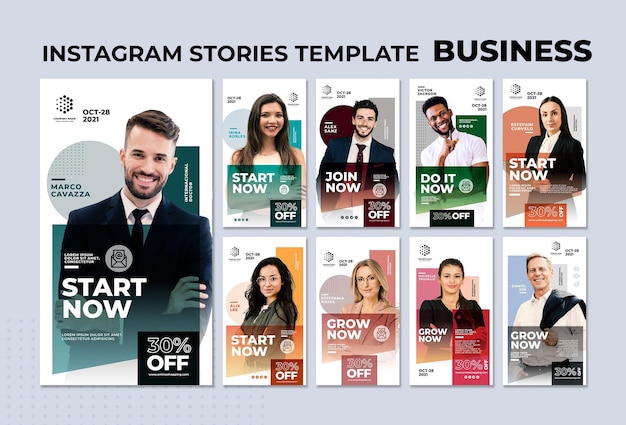 Business instagram stories template