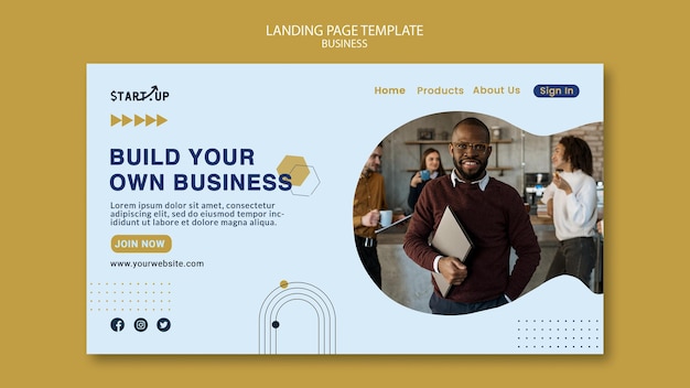 Шаблон целевой страницы для бизнеса