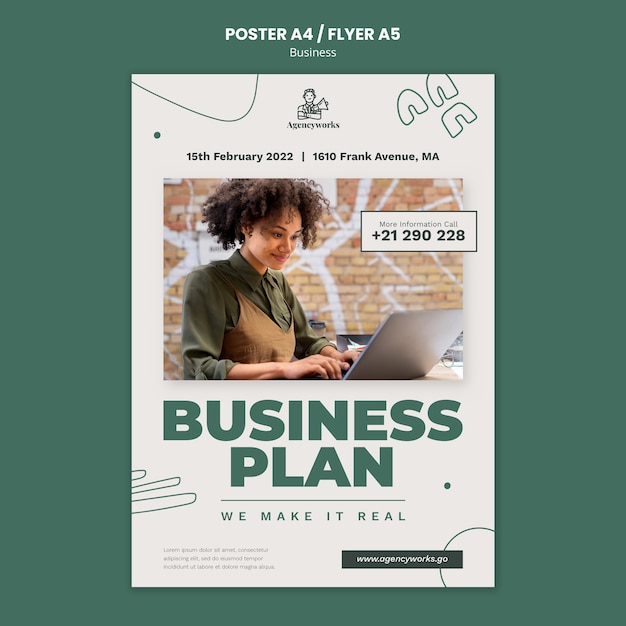 Business plan poster template