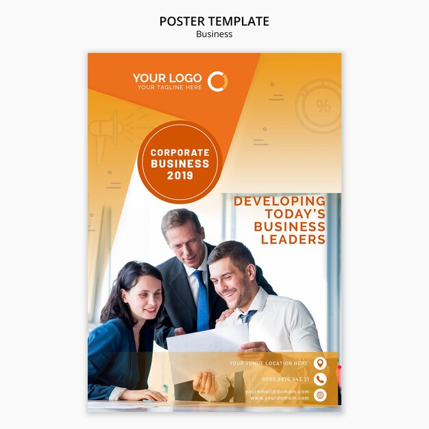 Business poster template