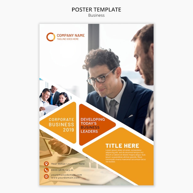 Free PSD business poster template