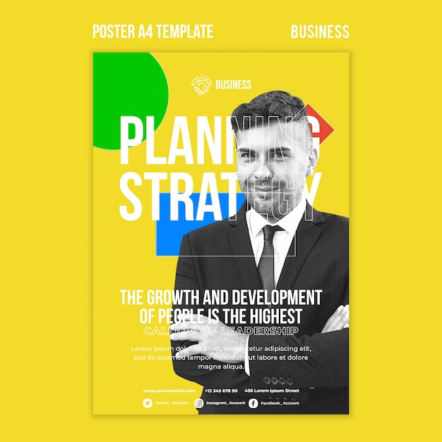 Free PSD business poster template