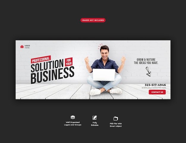 Free PSD business promotion and corporate facebook cover template