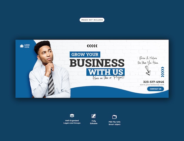 Free PSD business promotion and corporate facebook cover template