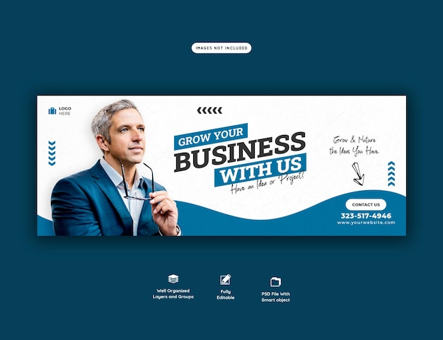 Free PSD business promotion and corporate facebook cover template