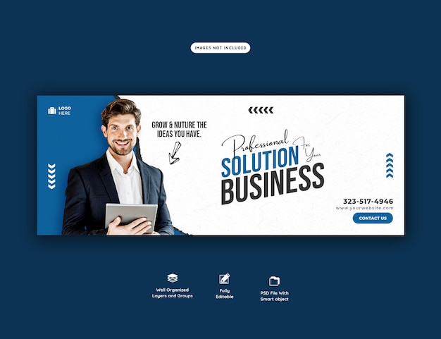 Free PSD business promotion and corporate facebook cover template