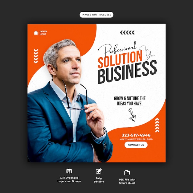 Business Promotion and Corporate Social Media Banner Template – PSD Templates