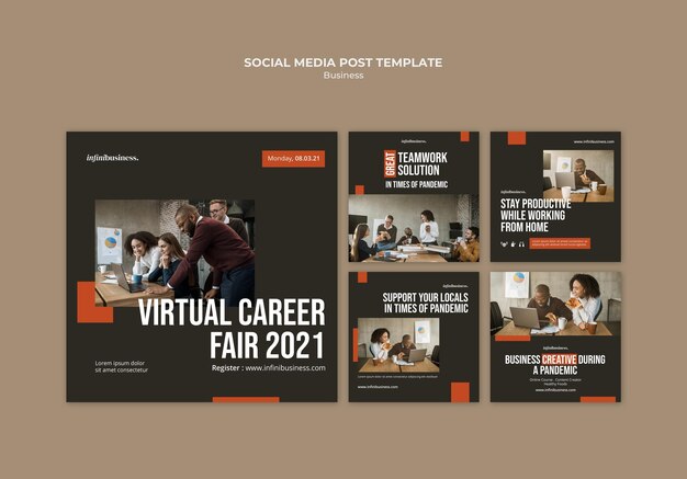 business social media post