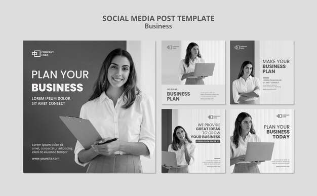 Business social media post