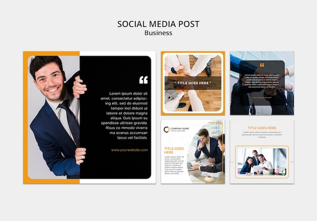 Free PSD business social media template