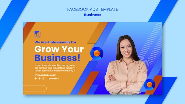 Free PSD Business Solutions Facebook Template – Download for PSD