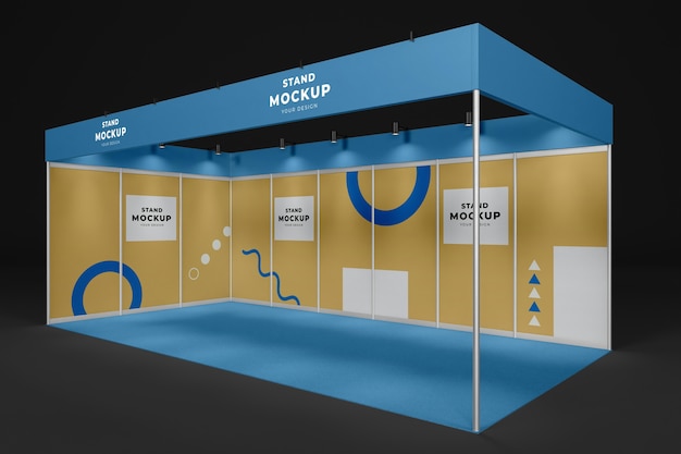 Business stand and booth mock-up