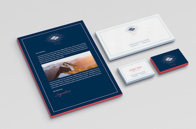 Business stationery mock up