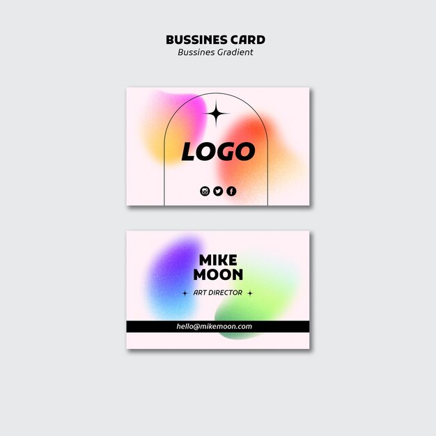 business strategy business card template