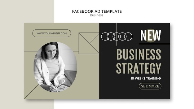 Free PSD business strategy facebook template