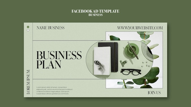 Free PSD business strategy facebook template